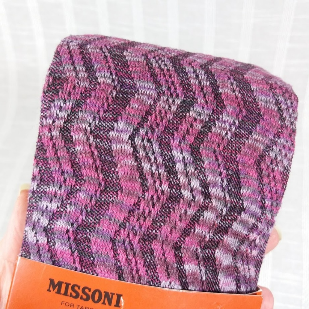 Missoni Target Tights Plum Chevron S/M  Fall Color - Picture 2 of 3